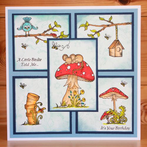 Hobby Art Stamps - Clear Polymer Stamp Set - Home Tweet Home