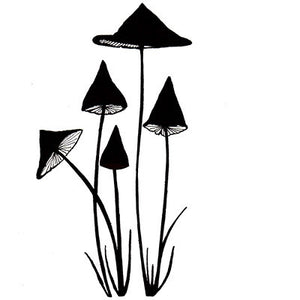 Lavinia - Slender Mushrooms - Clear Polymer Stamp
