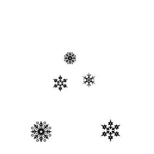 Lavinia - Clear Polymer Stamp - Snowflakes - LAV206