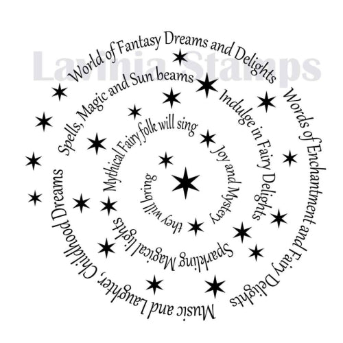 Lavinia - Clear Polymer Stamp - Sentiment - Spiral of Spells