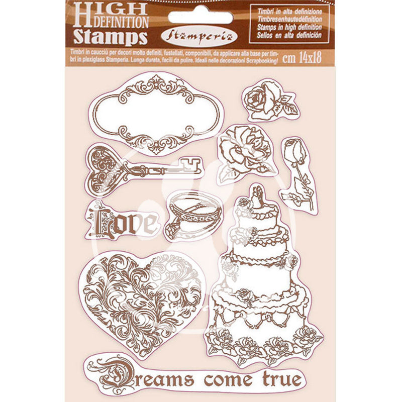Stamperia - A5 - Foam Mounted Stamp Set - Sleeping Beauty - Dreams Come True