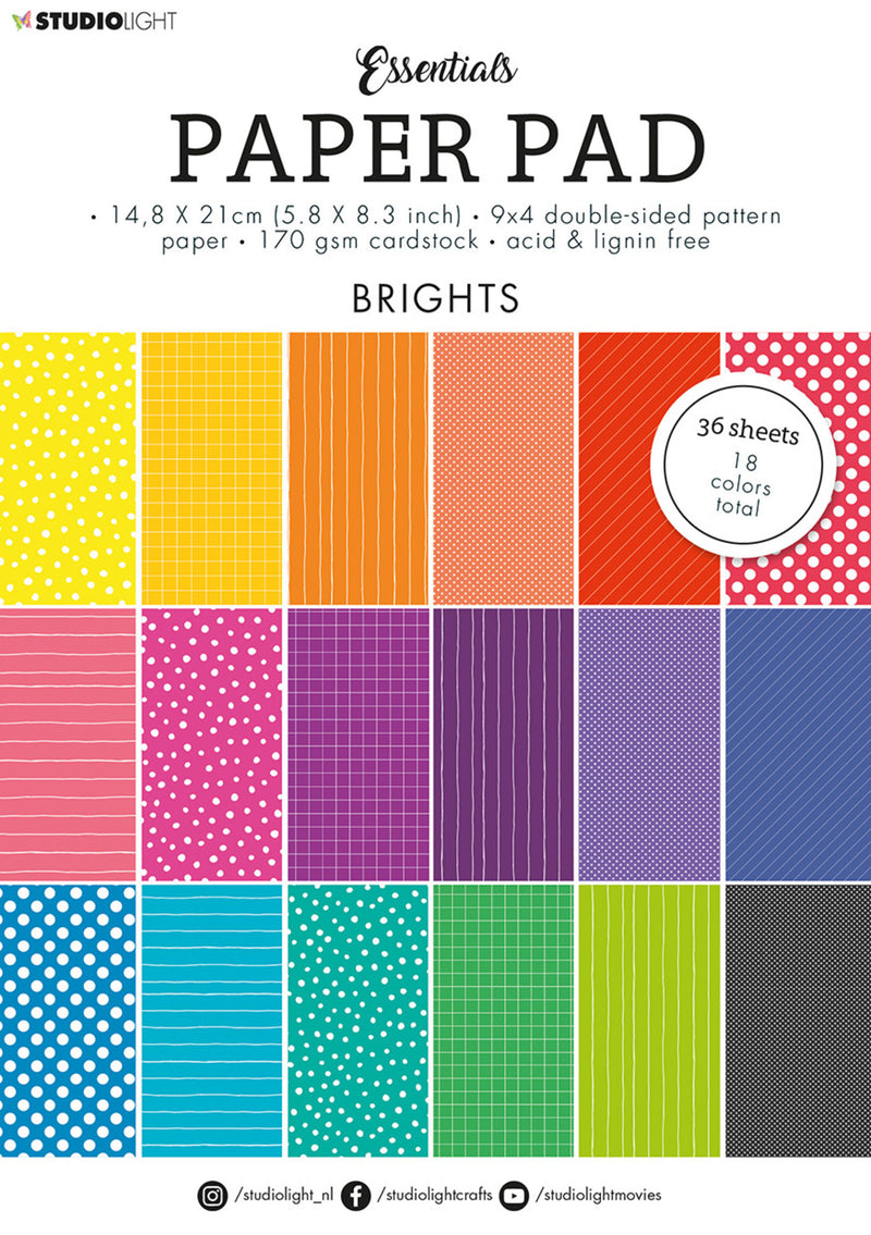 Studio Light - Essentials - Paper Pad - Brights