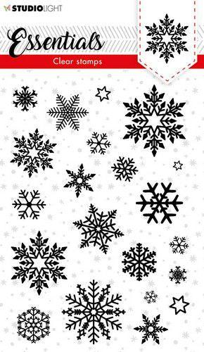 Studio Light - Essentials - Clear Polymer Stamp - A6 - Snowflakes - STAMP96