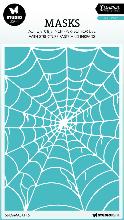 Studio Light - A5 - Stencil - Essentials - Spider Web
