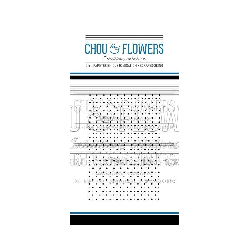 Chou & Flowers - Clear Stamps - Little Dots Background