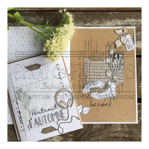 Chou & Flowers - White Rubber Stamps - Quote of the Day