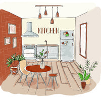Chou & Flowers - Clear Stamps - Kitchen 1