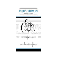 Chou & Flowers - Clear Stamps - Scrap is my Cardio