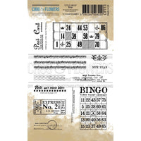 Chou & Flowers - Clear Stamps - A6 - Bingo & Tickets (discontinued)
