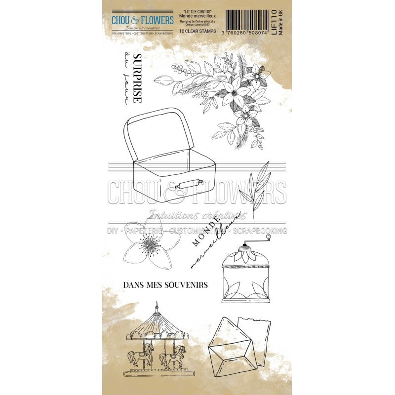 Chou & Flowers - Clear Stamps - Marvelous World