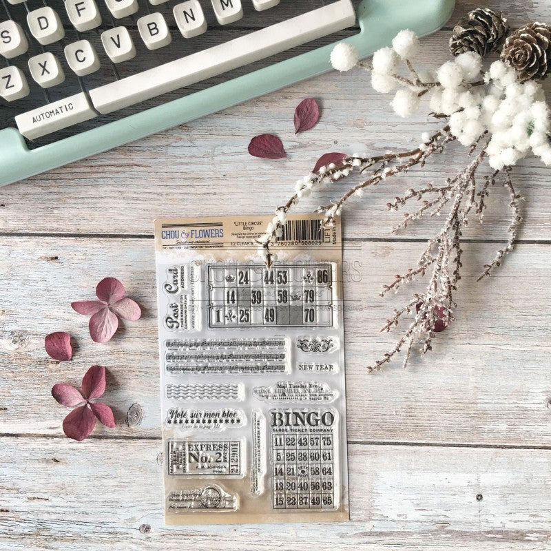 Chou & Flowers - Clear Stamps - A6 - Bingo & Tickets (discontinued)