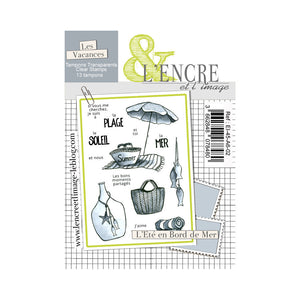 L'Encre et L'Image - A6 - Clear Stamp Set - Summer By the Sea