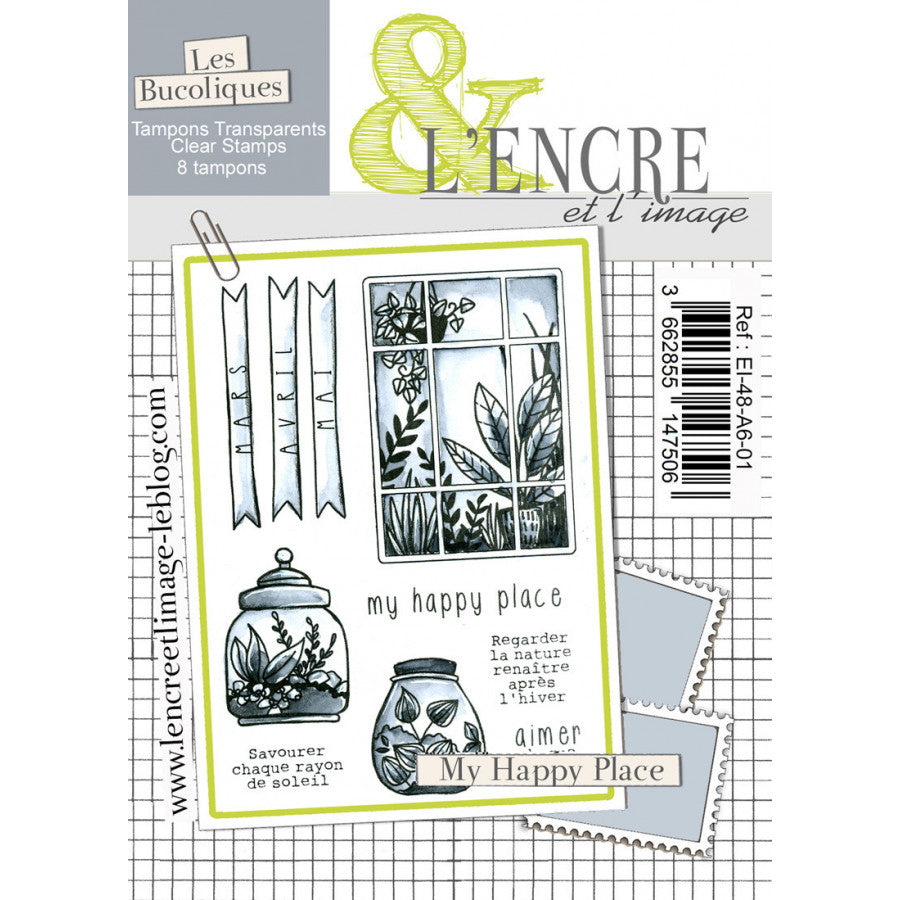 L'Encre et L'Image - A6 - Clear Stamp Set - My Happy Place