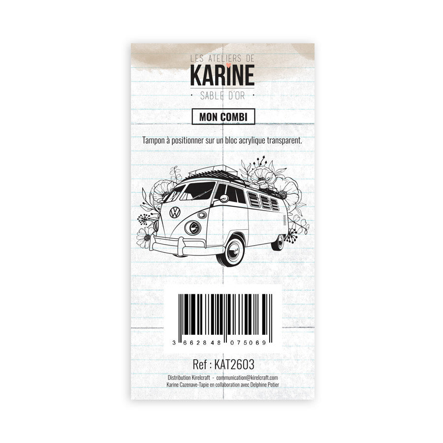 Les Ateliers De Karine - Clear Stamp - Small My Camper Van