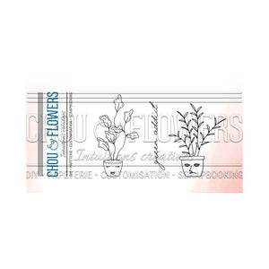 Chou & Flowers - Clear Stamps - Potted Plants 1