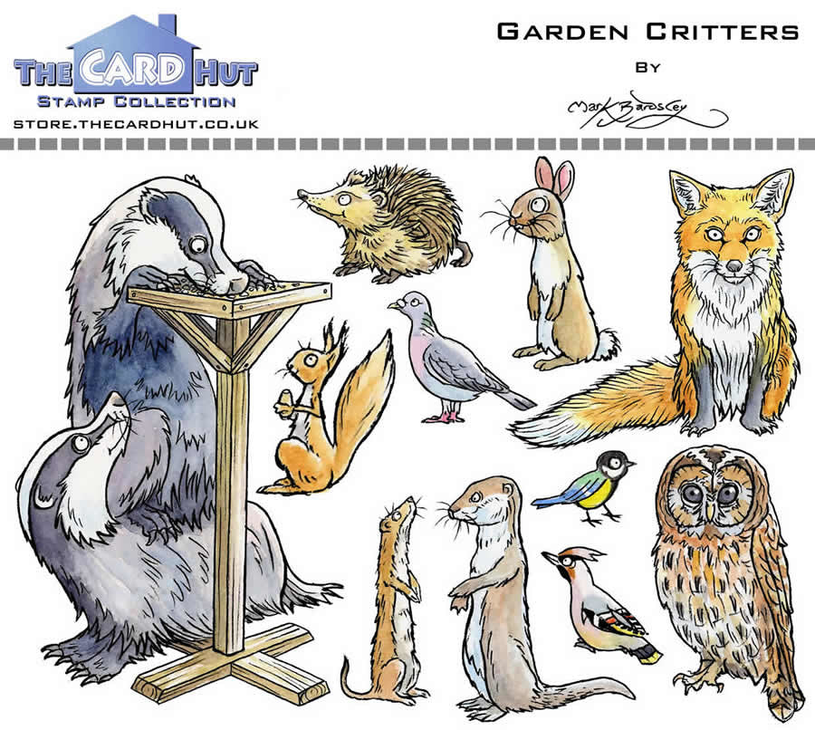 The Card Hut - A6 - Garden Critters