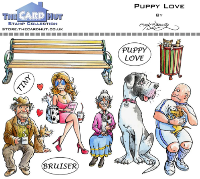 The Card Hut - A6 - Puppy Love