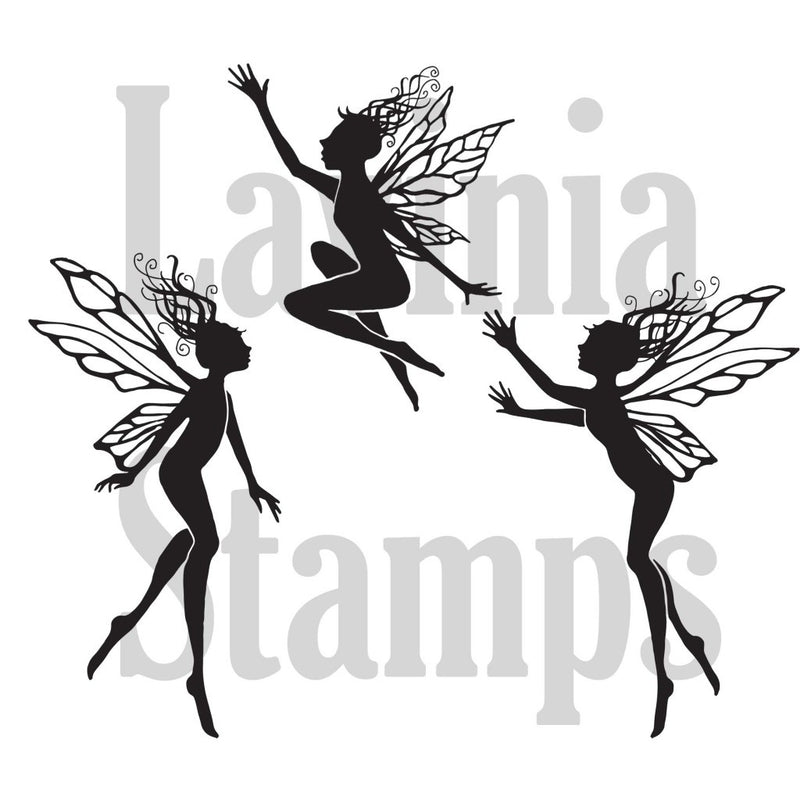 Lavinia - Three Dancing Fairies - Clear Polymer Stamp