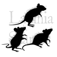 Lavinia - Three Woodland Mice - Clear Polymer Stamp