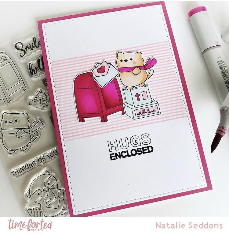 Time For Tea - Clear Stamp Set - Happy Mail Critters