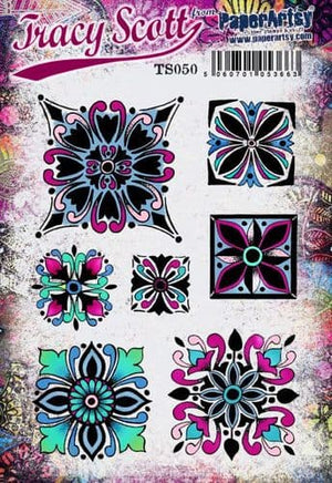 PaperArtsy - Tracy Scott 50 - Rubber Cling Mounted Stamp Set