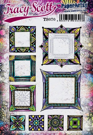PaperArtsy - Tracy Scott 70 - Rubber Cling Mounted Stamp Set
