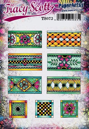PaperArtsy - Tracy Scott 73 - Rubber Cling Mounted Stamp Set