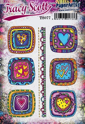 PaperArtsy - Tracy Scott 77 - Rubber Cling Mounted Stamp Set