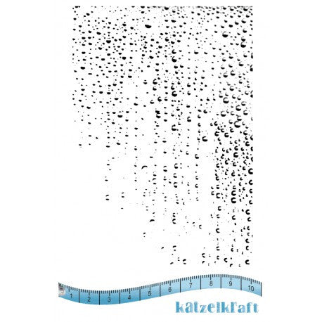 Katzelkraft - A6 - KTZ146 - Unmounted Red Rubber Stamp - Waterwall