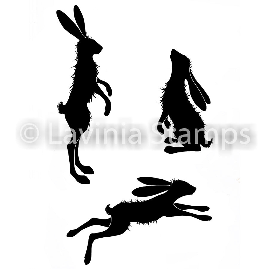 Lavinia - Whimsical Hares - Rabbits - Clear Polymer Stamp