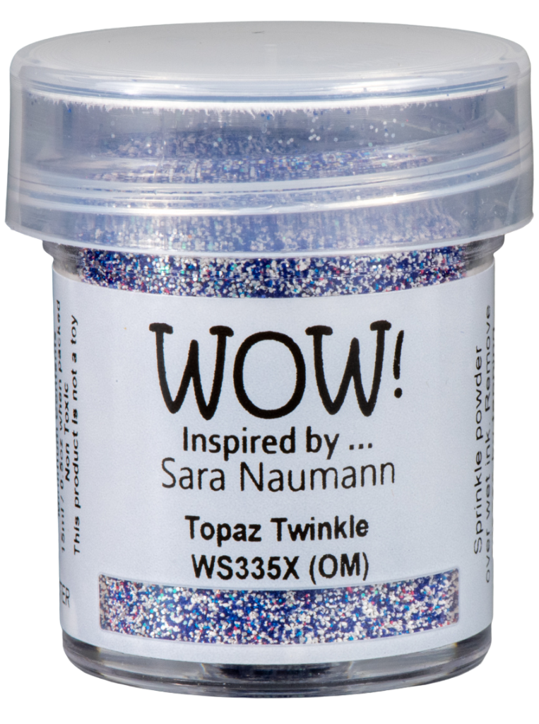 WOW! Embossing Powder - Topaz Twinkle - Sara Naumann