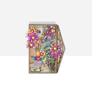 Polkadoodles - Clear Polymer Stamp Set - Flower Collage